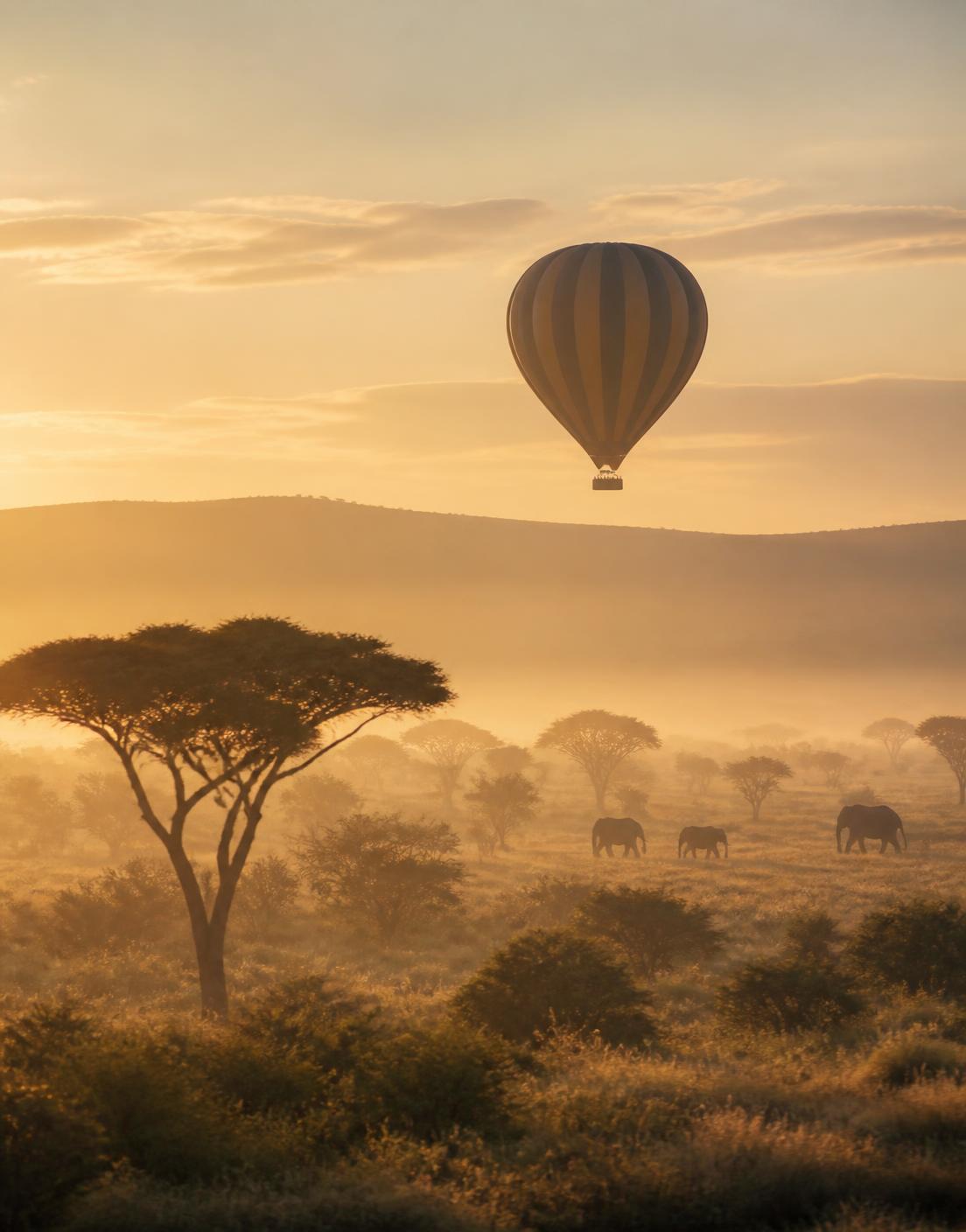 Africa — Dawn on the savanna, evenings by the fire.